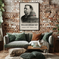 William Howard Taft 27th President of the United States Reflections Poster