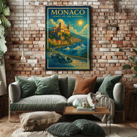 Monaco Jewel of the Riviera Poster