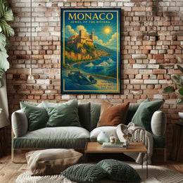 Monaco Jewel of the Riviera Poster
