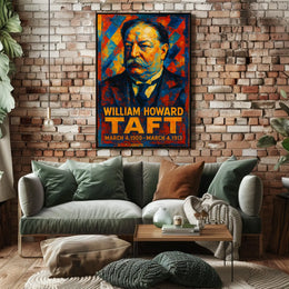 William Howard Taft 27th President of the United States Glitch Hop Art Poster