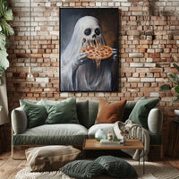 Ghostly Figure Surrealism Horror Humor Poster