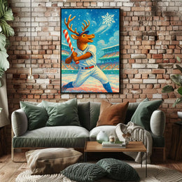 Winter Wonderland Baseball Poster