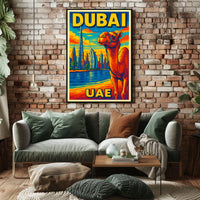 Dubai Vibrant Cityscape Poster