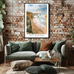 Great Ocean Road Scenic Travel Poster PosterGoat