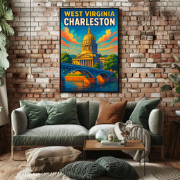 Charleston, West Virginia Poster