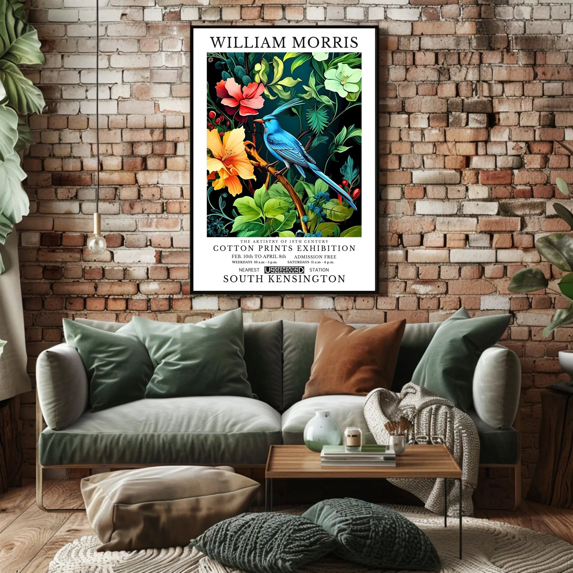 19th-Century William Morris Cotton Prints Artistic Poster