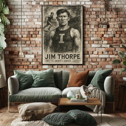 Jim Thorpe Legendary Athlete Poster