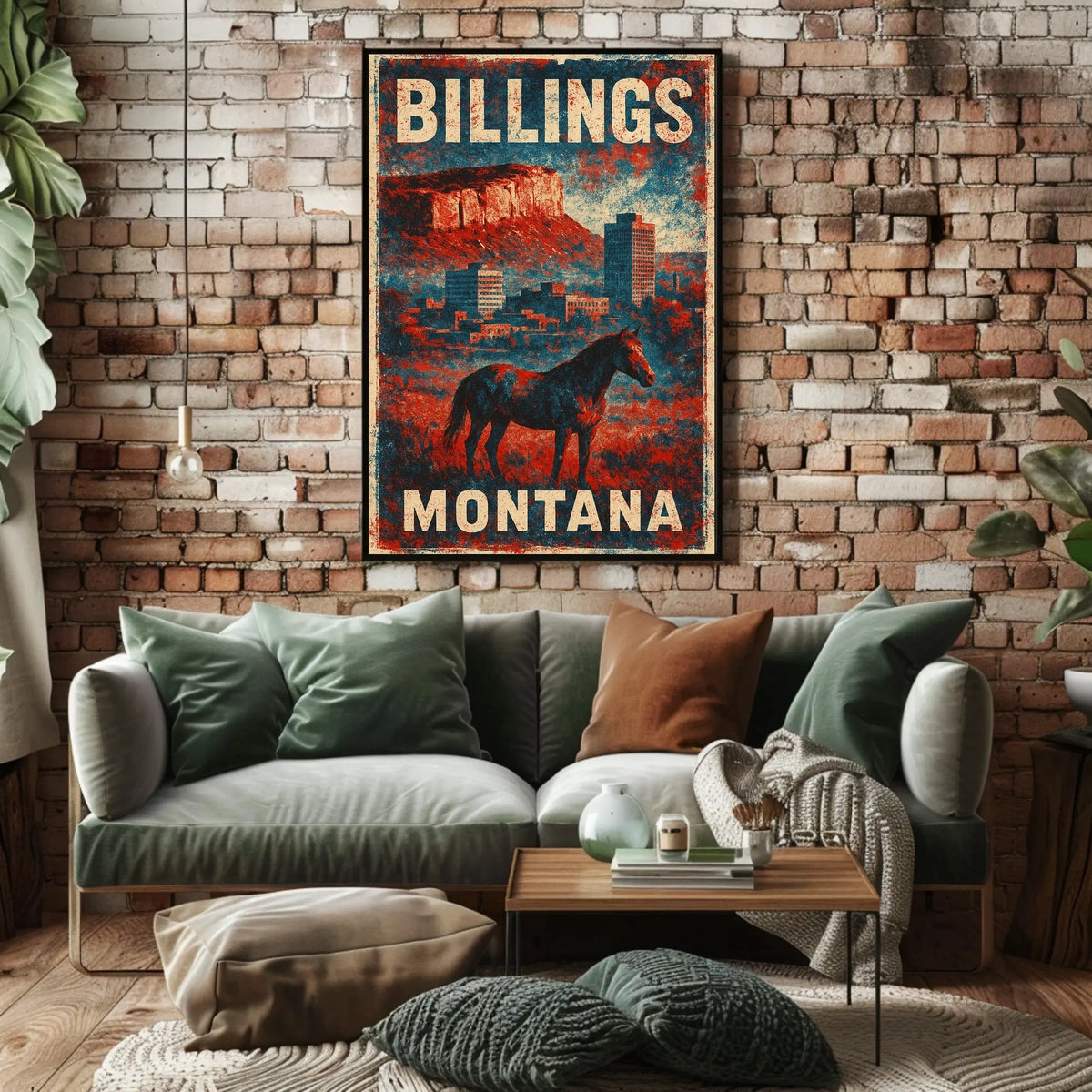 Billings Montana Scenic Wanderlust Poster