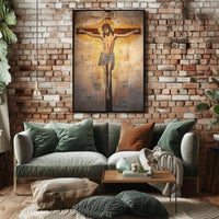 Religious Crucifixion Scene: Historical or Spiritual Art Poster
