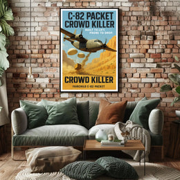 Fairchild C-82 Packet Crowd Killer Poster