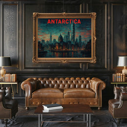 Antarctica Urban Dreamscape Poster