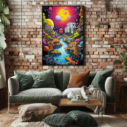 Cosmic Landscape Adventure Poster PosterGoat