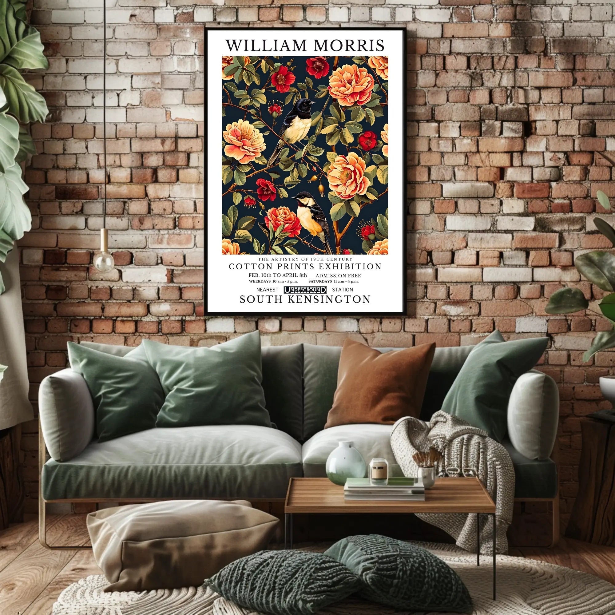 William Morris Cotton Prints Cultural Heritage Poster