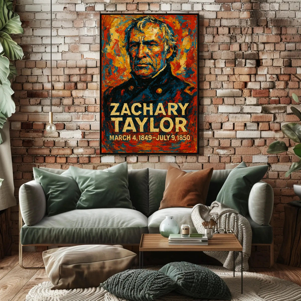 Zachary Taylor 12th President of the United States Glitch Hop Art Poster