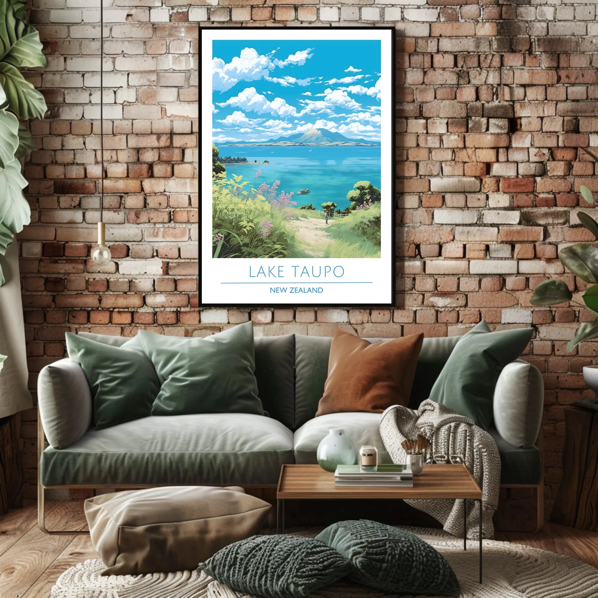 Lake Taupo Scenic Poster