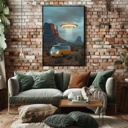 Encounter in the Desert Art Print Poster for Home Decor PosterGoat