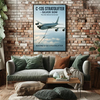 C-135 Stratolifter Silver Sow Poster PosterGoat