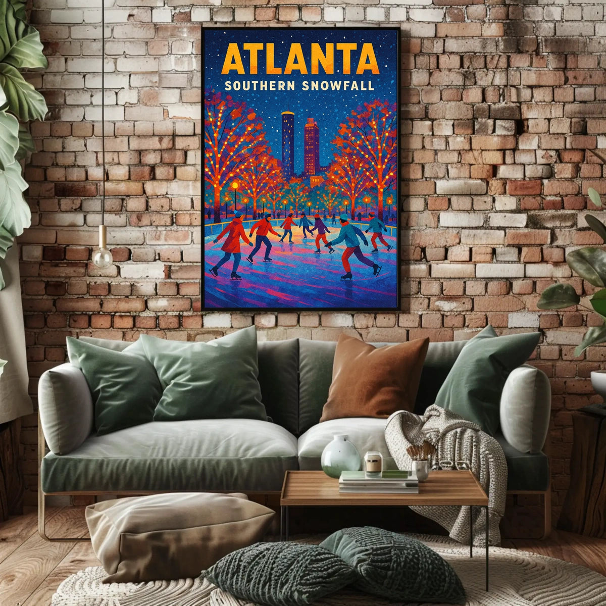 Atlanta Southern Snowfall Poster