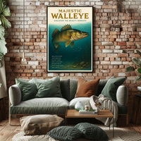 Majestic Walleye Poster