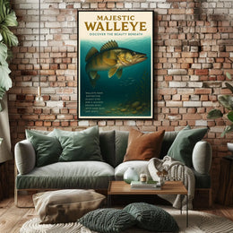 Majestic Walleye Poster