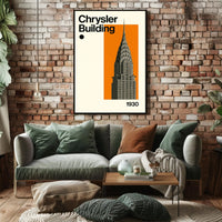 Chrysler Building Art Deco Skyscraper Poster - Cultural or Heritage Poster
