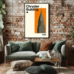 Chrysler Building Art Deco Skyscraper Poster - Cultural or Heritage Poster