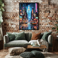 Futuristic Cyberpunk Asian Metropolis Sci-Fi Poster
