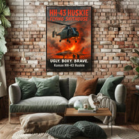 Kaman HH-43 Huskie Ugly. Boxy. Brave Poster PosterGoat