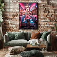 Retro Diner Vibes Retro Poster