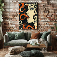 Serpentine Elegance Art Print Poster for Home Decor and Wanderlust Lovers PosterGoat