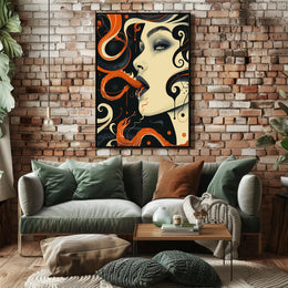 Serpentine Elegance Art Print Poster for Home Decor and Wanderlust Lovers PosterGoat