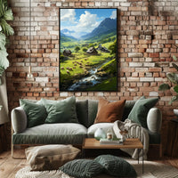 Serene Countryside Landscape Poster