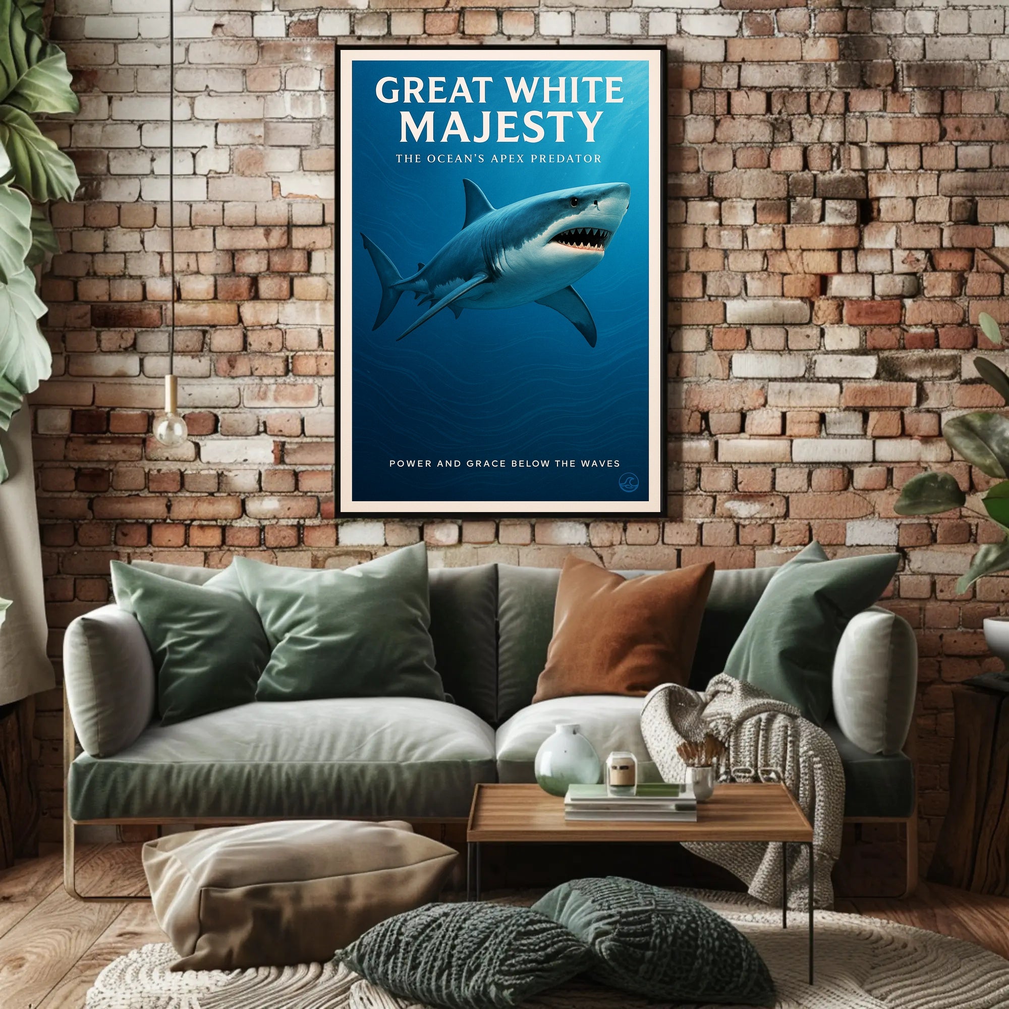Great White Majesty Poster PosterGoat