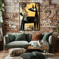 Abstract Canine Poster Modern Minimalist Dog Wall Art