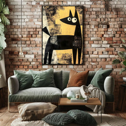 Abstract Canine Poster Modern Minimalist Dog Wall Art