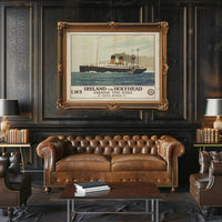 Vintage Maritime Adventure Poster PosterGoat