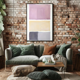 Abstract Color Blocks Modern Wall Art Print