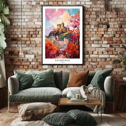 Edinburgh Castle In Autumn Poster