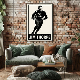 Jim Thorpe Legendary Athlete Poster