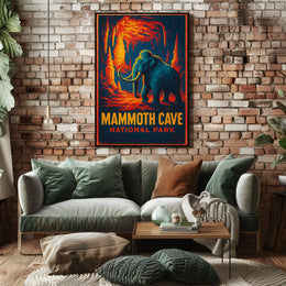 Mammoth Cave Vintage Adventure Poster