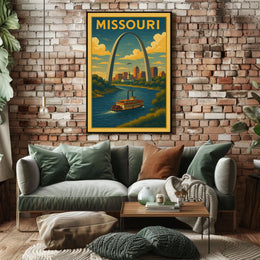 Missouri Riverfront Poster