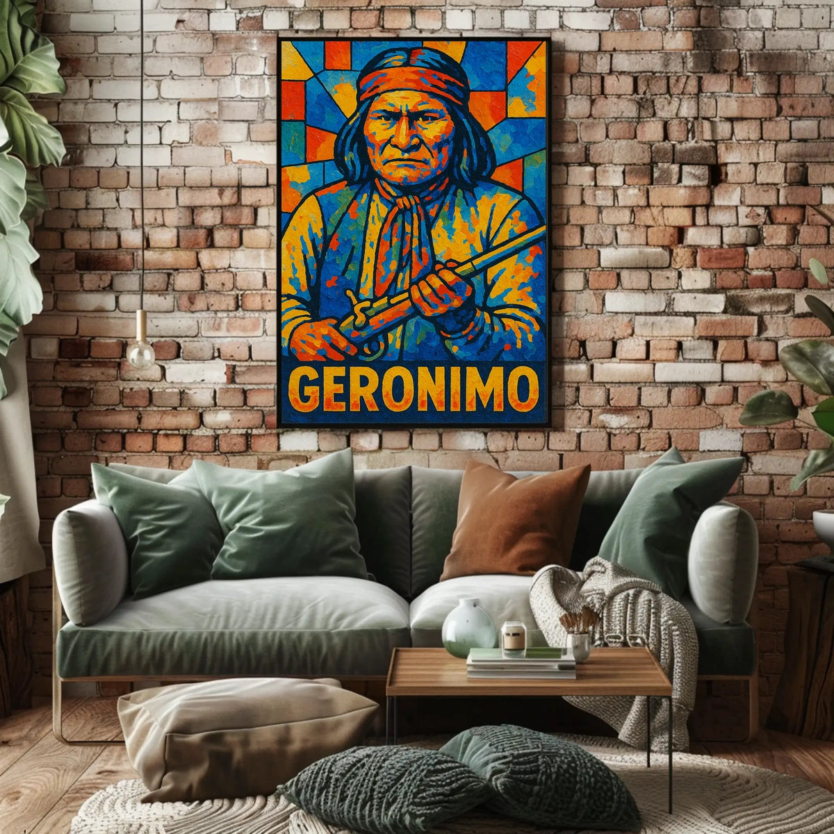 Geronimo Vibrant Tribute Poster