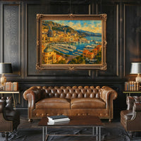 Monaco Harbor A Scenic View Poster