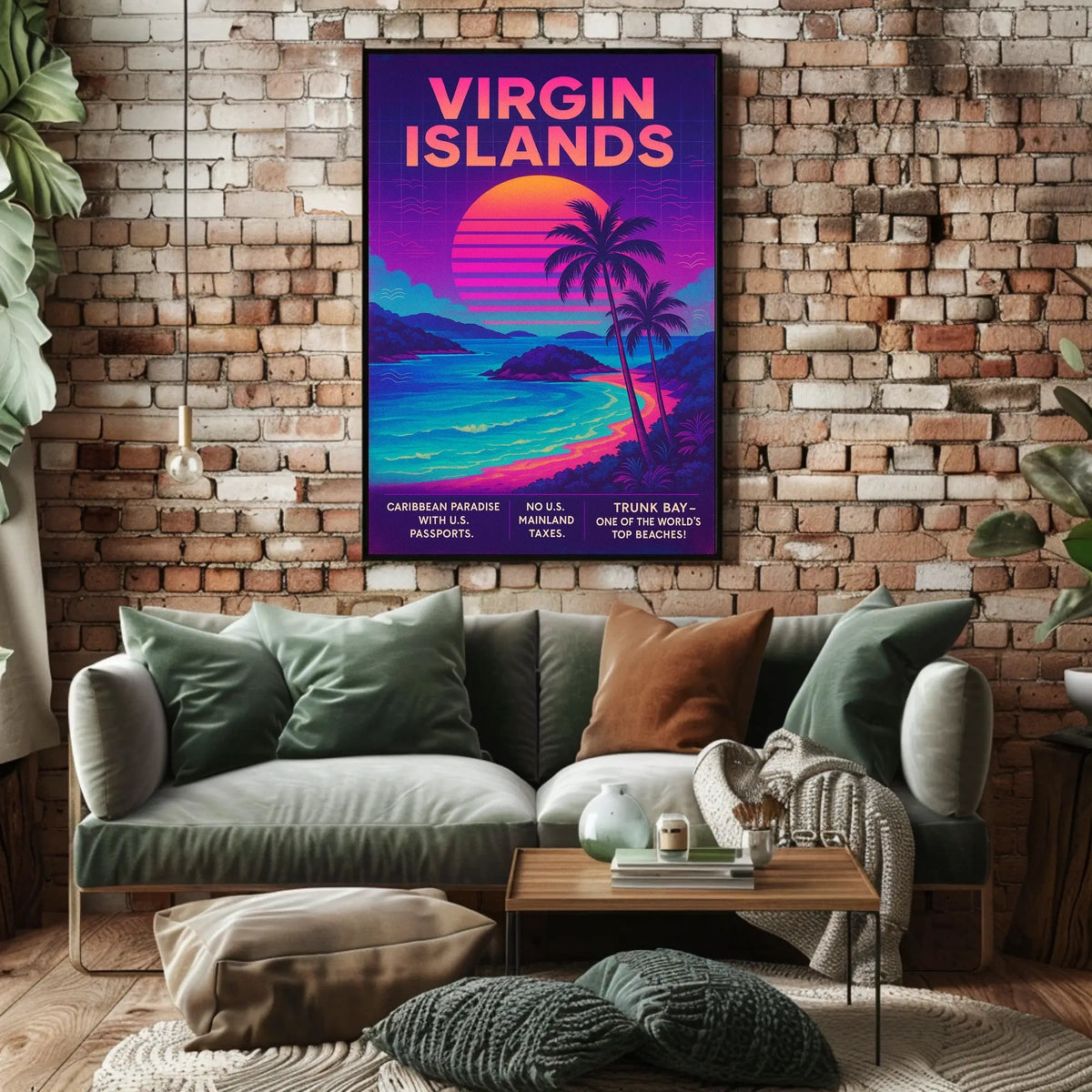 Virgin Islands Caribbean Paradise Poster
