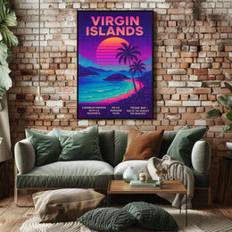 Virgin Islands Caribbean Paradise Poster