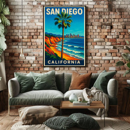 San Diego Travel Poster