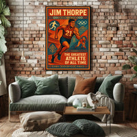 Jim Thorpe Legendary Athlete Poster