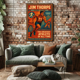 Jim Thorpe Legendary Athlete Poster