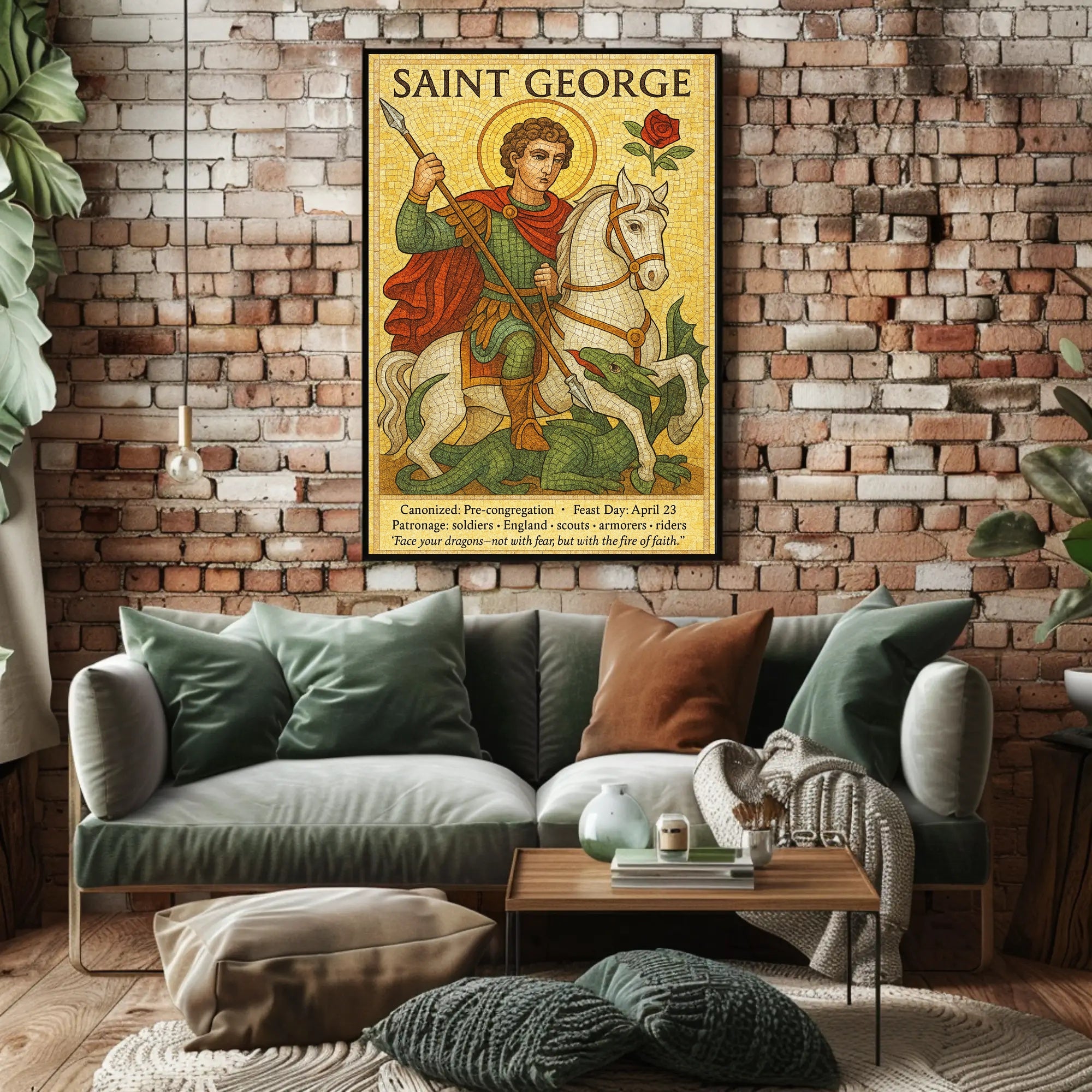 Saint George Patron Saint Poster PosterGoat