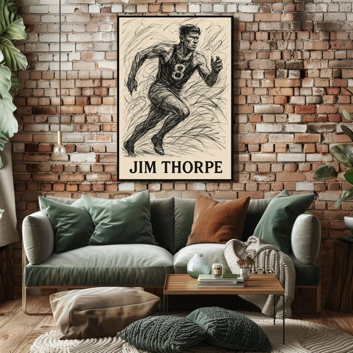 Jim Thorpe Legendary Athlete Poster